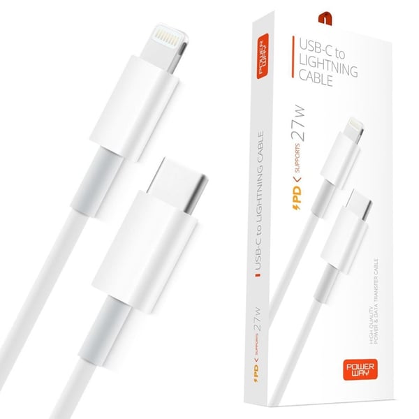 Powerway 27W Type-C / Lightning kablo ürün fotoğrafı