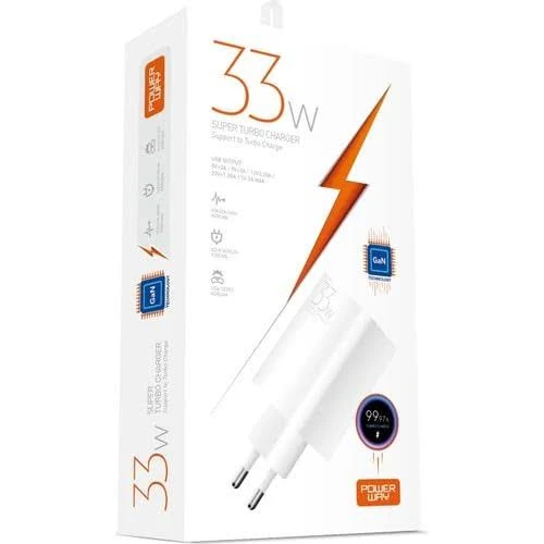 Powerway 33W Super Turbo şarj adaptörü ürün fotoğrafı