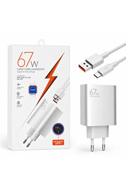 Powerway 67W Super Turbo şarj seti ürün fotoğrafı
