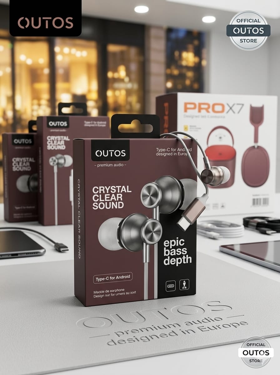 Outos MT10 Type-C kulaklık ürün fotoğrafı