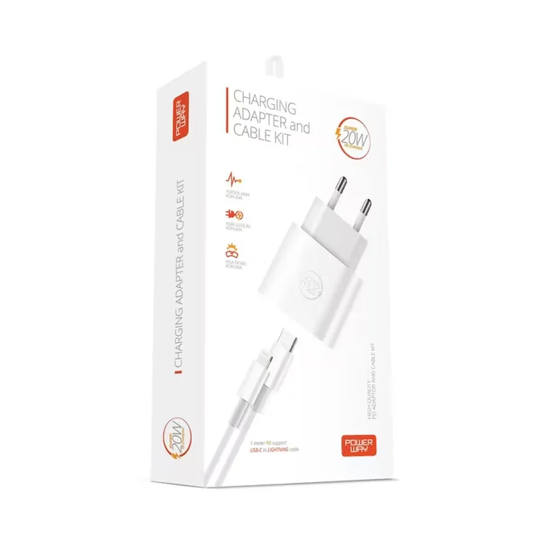 Powerway 20W Lightning şarj seti