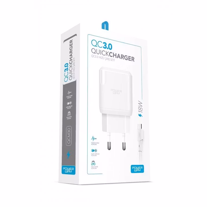 Powerway QC 3.0 18W şarj seti