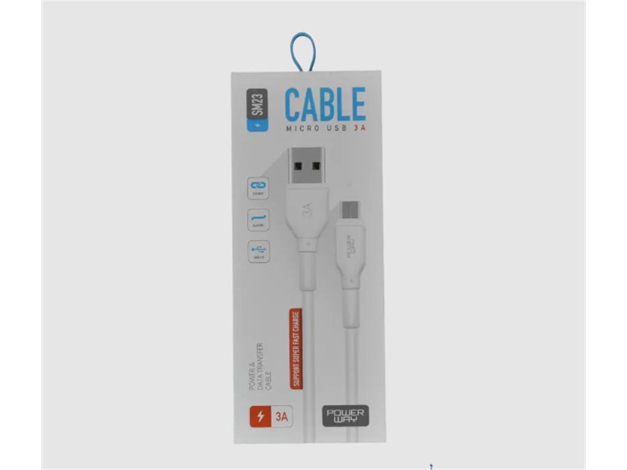 Powerway SM23 3A Micro USB kablo ürün fotoğrafı